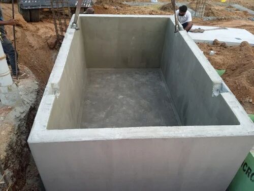 Concrete Cement Tanks, Color : Gray