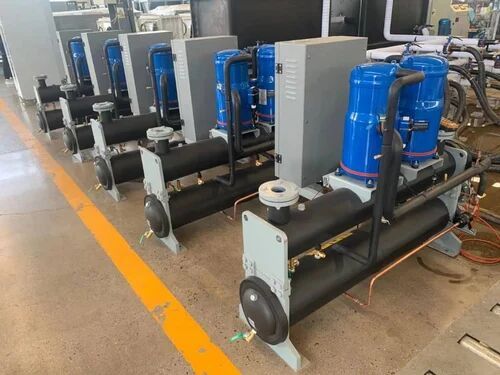Water Cooled Brine Chiller, Brand Name : Fidem