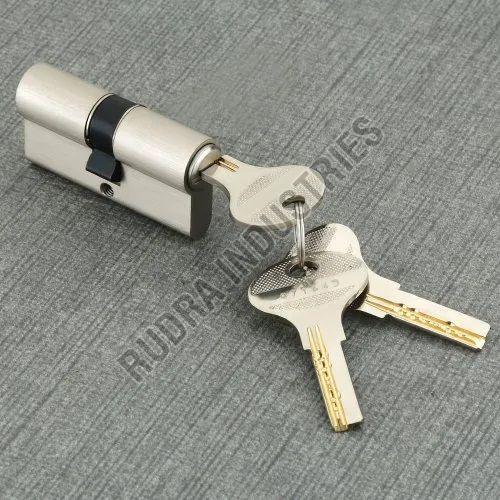 Stainless Steel Cylinder Two Side Key 60 Mm, Ideal For : Main Door