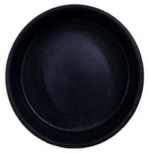 Polished Plastic 1 Inch Round Pipe End Cap, Color : Black for Furniture