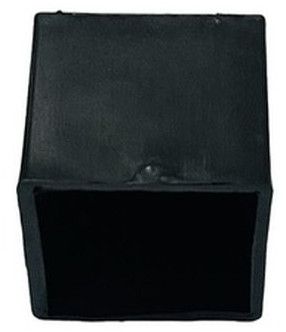 Polished Plain Chair Table Leg Plastic Cap, Color : Black
