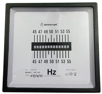 Brass Square Frequency Meter 144 Mm, Brand Name : Ommiton