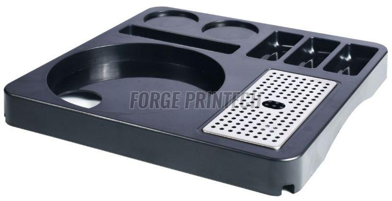 Square Electric Kettle Tray with 2 Cup Holder