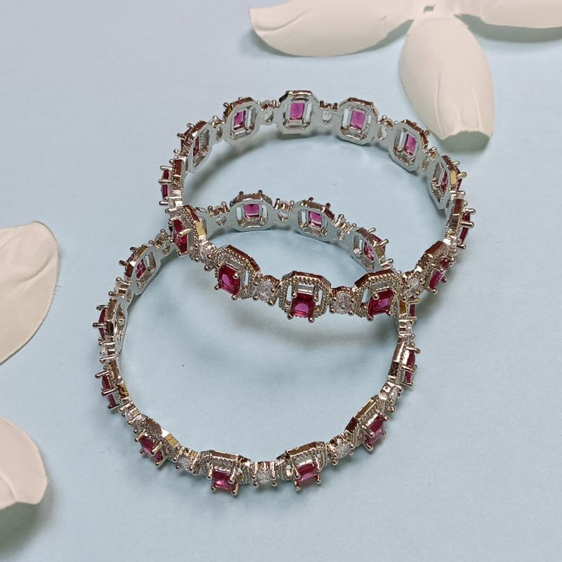 Cubic Zirconia Bangle Set