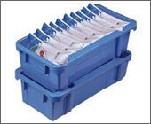 Plastic Milk Crate, Color : Blue For Storage, Transport