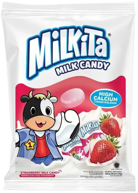 Milkita Strawberry Milk Candy