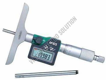 Stainless Steel Digital Depth Micrometers, Power Source : Battery