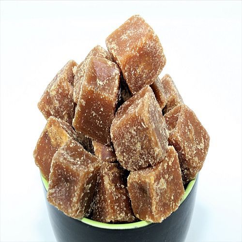 Brown Sugarcane Jaggery Cubes, Packaging Type : Plastic Bag