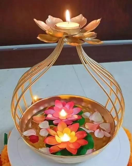 Rose Flower Diya