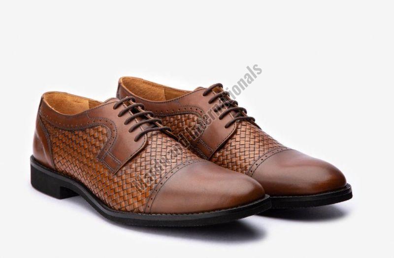 Brown Handcrafted Premium Leather Lace Up Shoes