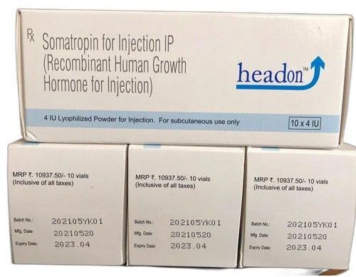 Somatropin Injection, Form : Powder for Hormone Replacement Therapy