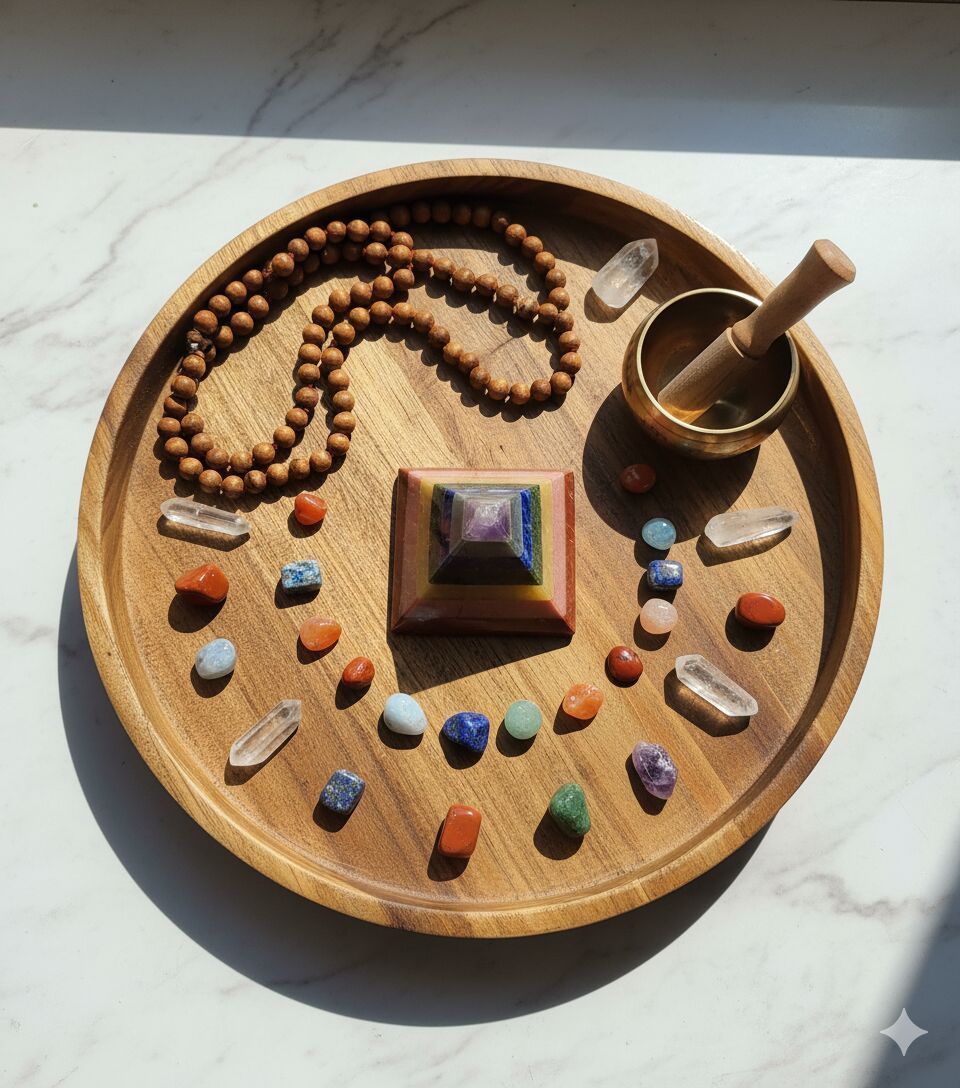 Wholesale 2 Inch 7 Chakra Layered Pyramid | Holistic Healing, Energy Balance & Spiritual Alignment T