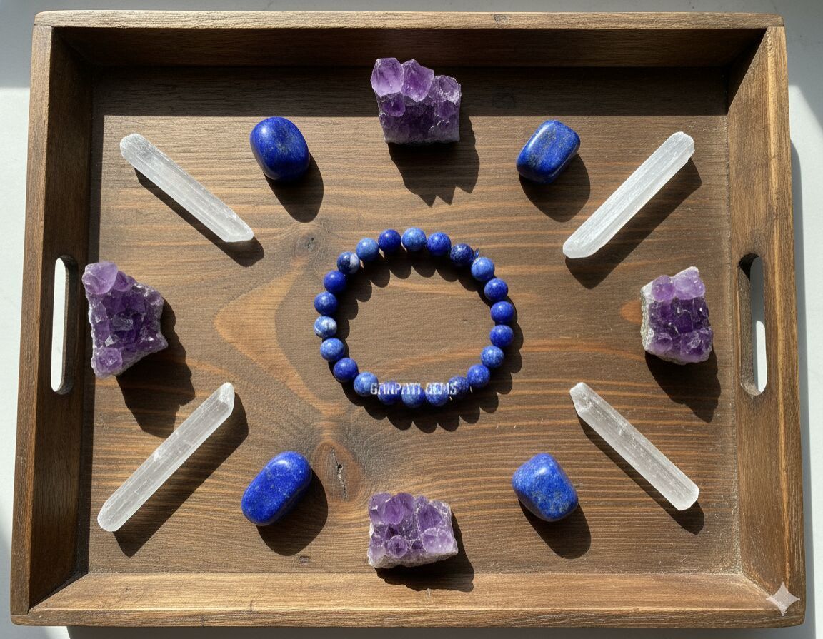 Wholesale 8mm Natural Sodalite Beaded Bracelet | Intuition, Truth & Third Eye Healing Crystal Jewelr