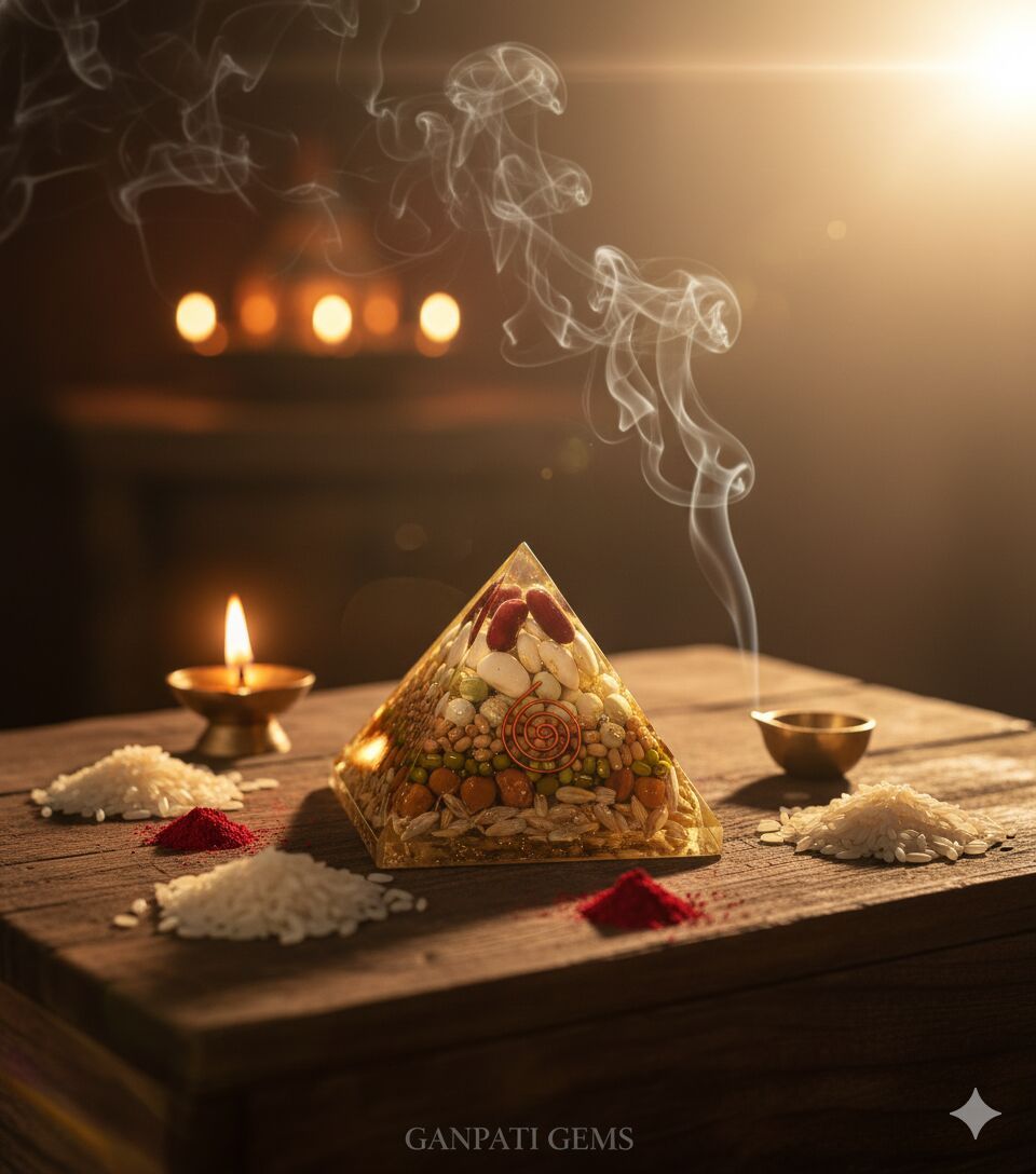 Annapurna Vastu Grain Orgonite Pyramid