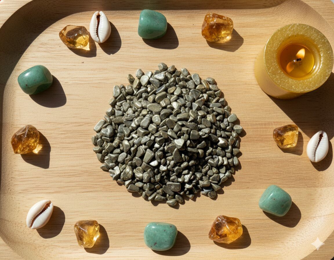 Natural Pyrite Polished Tumbled Chips