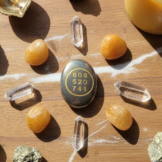 Natural Pyrite Zibu Coin Engraved Stone