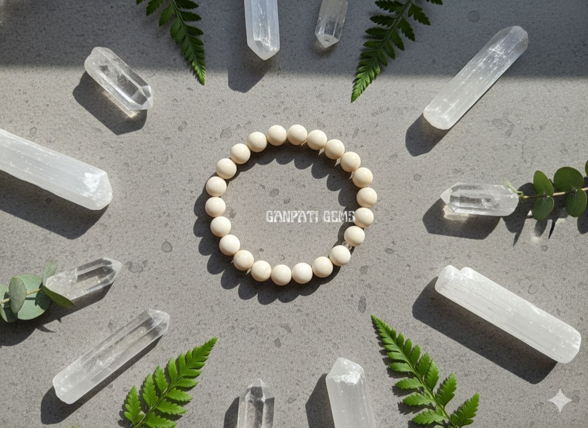 Natural River Stone Beaded Bracelet