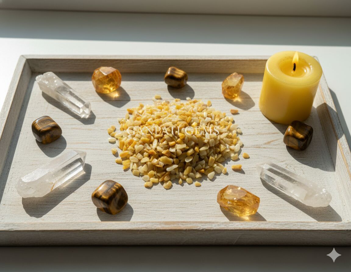 Natural Yellow Aventurine Polished Chips