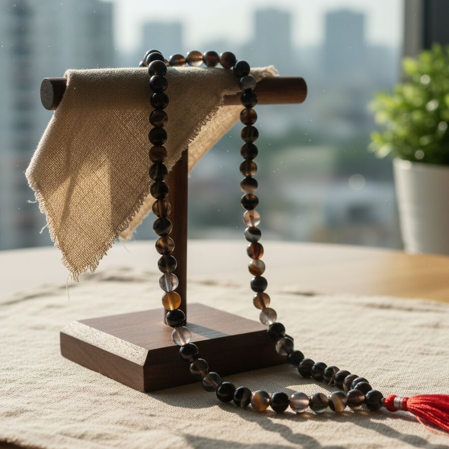 Sulemani Agate Hakik 108 Beads Japa Mala