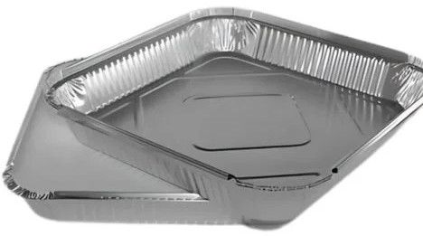 750ml Rectangular Aluminum Foil Container, Color : Silver