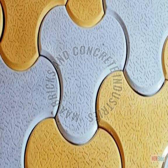 50mm Blue Cement Cosmic Paver Block