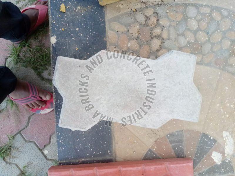 80mm Grey Concrete Zig Zag Paver Blocks