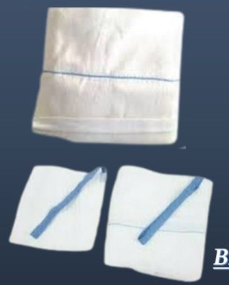 Manual Cotton Surgical Mopping Pad, Color : Creamy, White