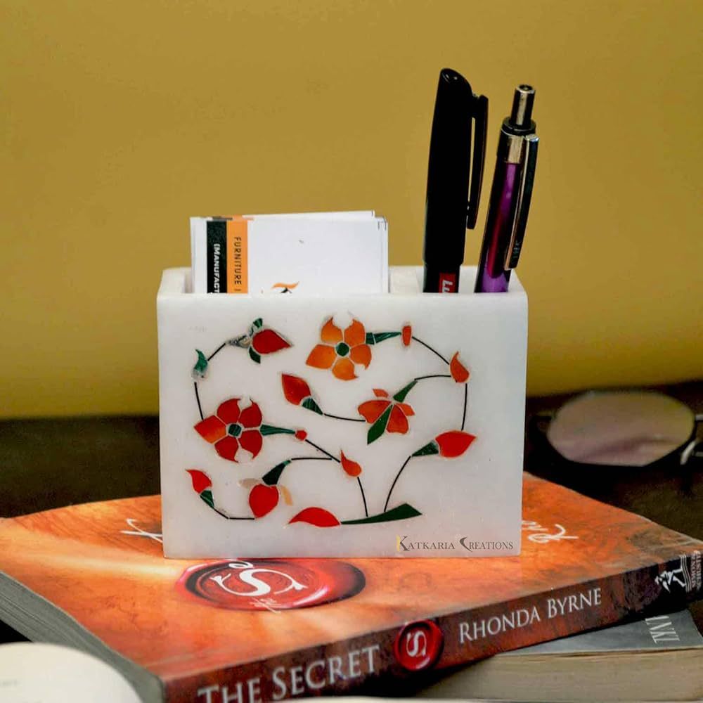 Marble Inlay Pen Holders
