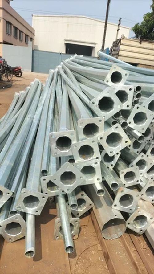 Galvanized Aluminium Street Light Pole