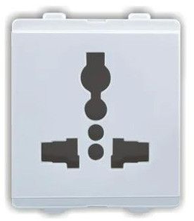Plastic 13 AMP. International Socket, Color : White