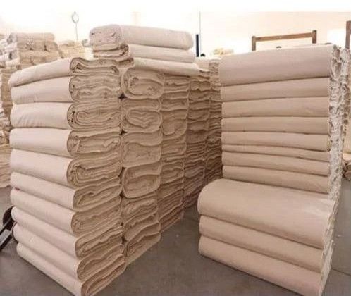 153 GSM 82 Inch Greige Plain Cotton Sulzer Fabric