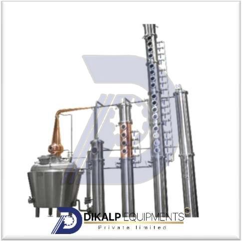 Polished Stainless Steel Multi-Column Distillation System