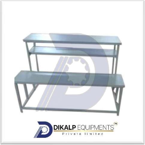 Stainless Steel Classroom Desk, Color : Silver
