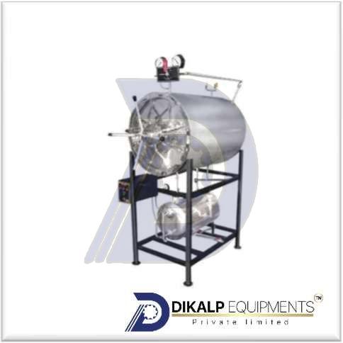 Stainless Steel Horizontal Autoclave, Color : Silver