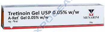 A Ret Tretinoin Gel, Packaging Type : Box for Topical Acne Treatment