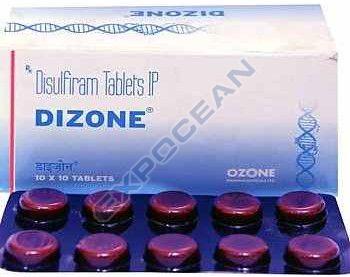 Dizone Disulfiram Tablet, Packaging Type : Box