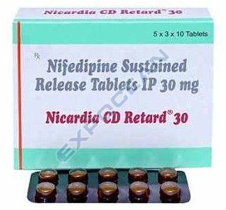 Nicardia CD Retard 30mg Nifedipine Tablet for Hypertension Treatment
