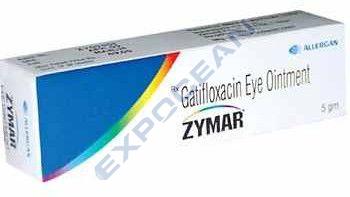 Zymar Gatifloxacin Eye Ointment, Packaging Type : Box