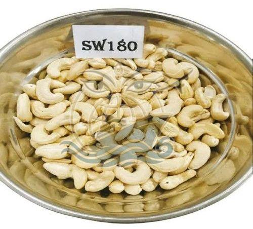 SW180 Whole Cashew Nuts, Color : Cream