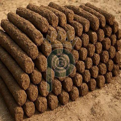 Cow Dung Logs, Color : Brown for Fuel Fires Cooking