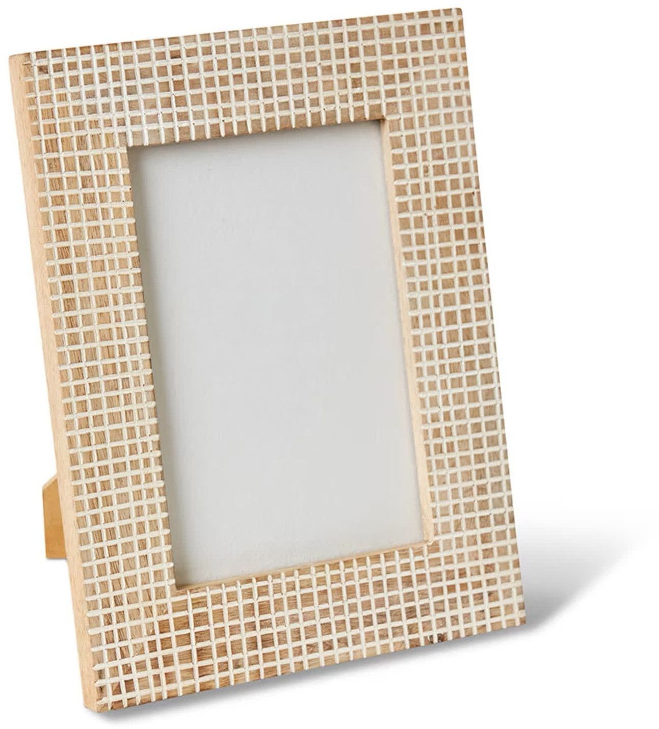 Mosaic Checkered Wood Photo Frame