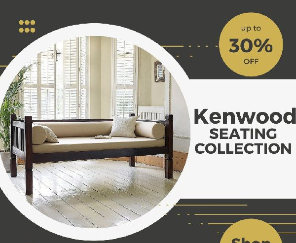 Wooden Two Seater Sofa