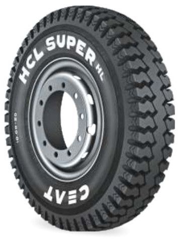 Rubber HCL Super Hl Ceat Truck Tyre, Color : Black
