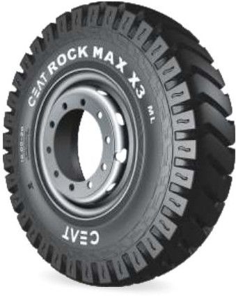 Rubber Rockmax X3 Ceat Truck Tyre, Color : Black