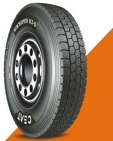 Rubber Winsuper X3-D Ceat Truck Tyre, Color : Black