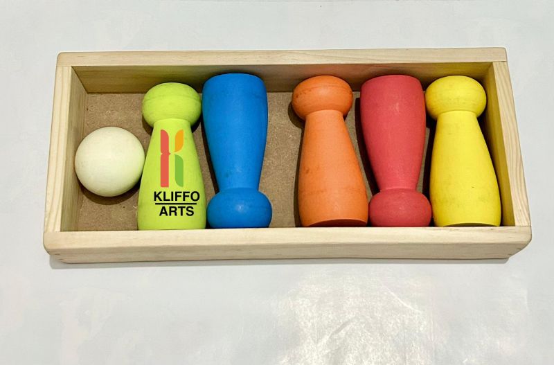 Wooden Bowling Set