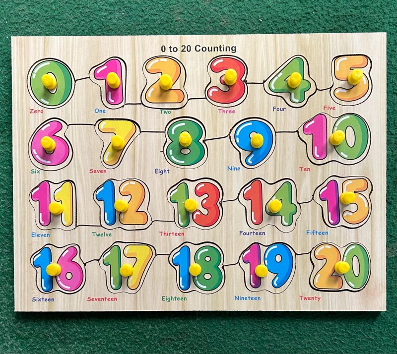 Wooden Educational Toy Counting Puzzle