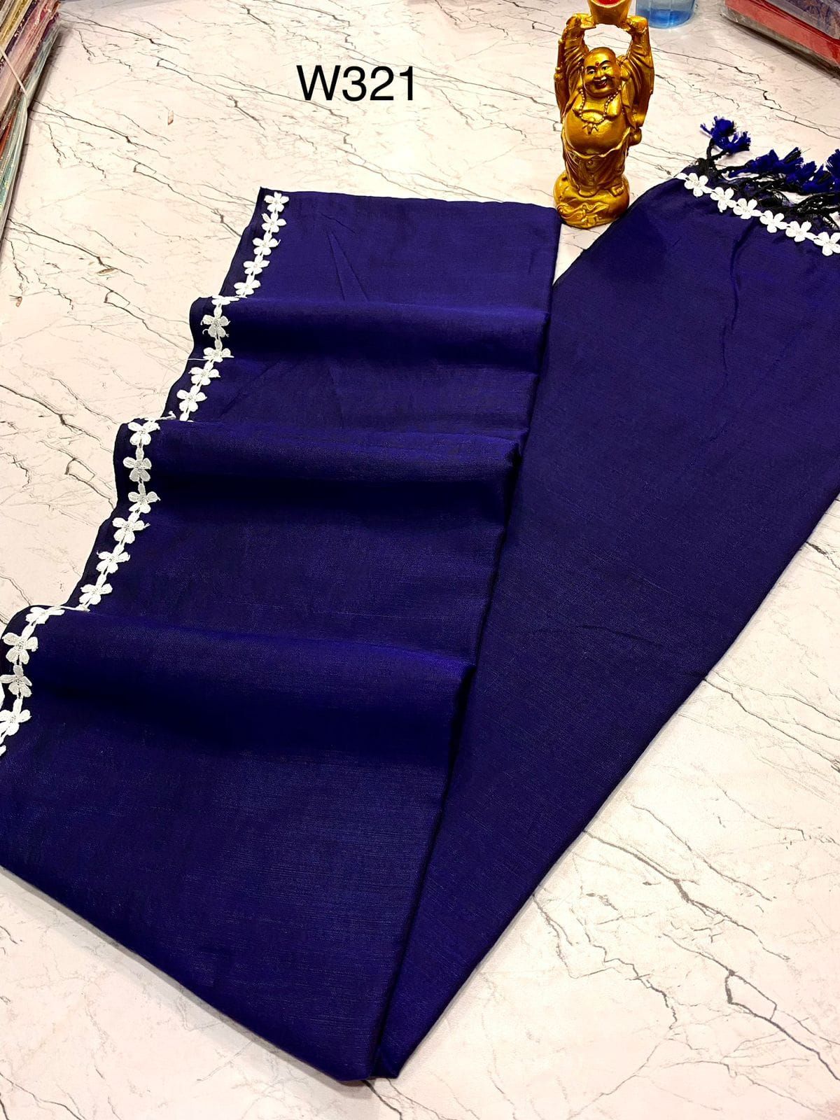Khadi Cotton Plain Sarees