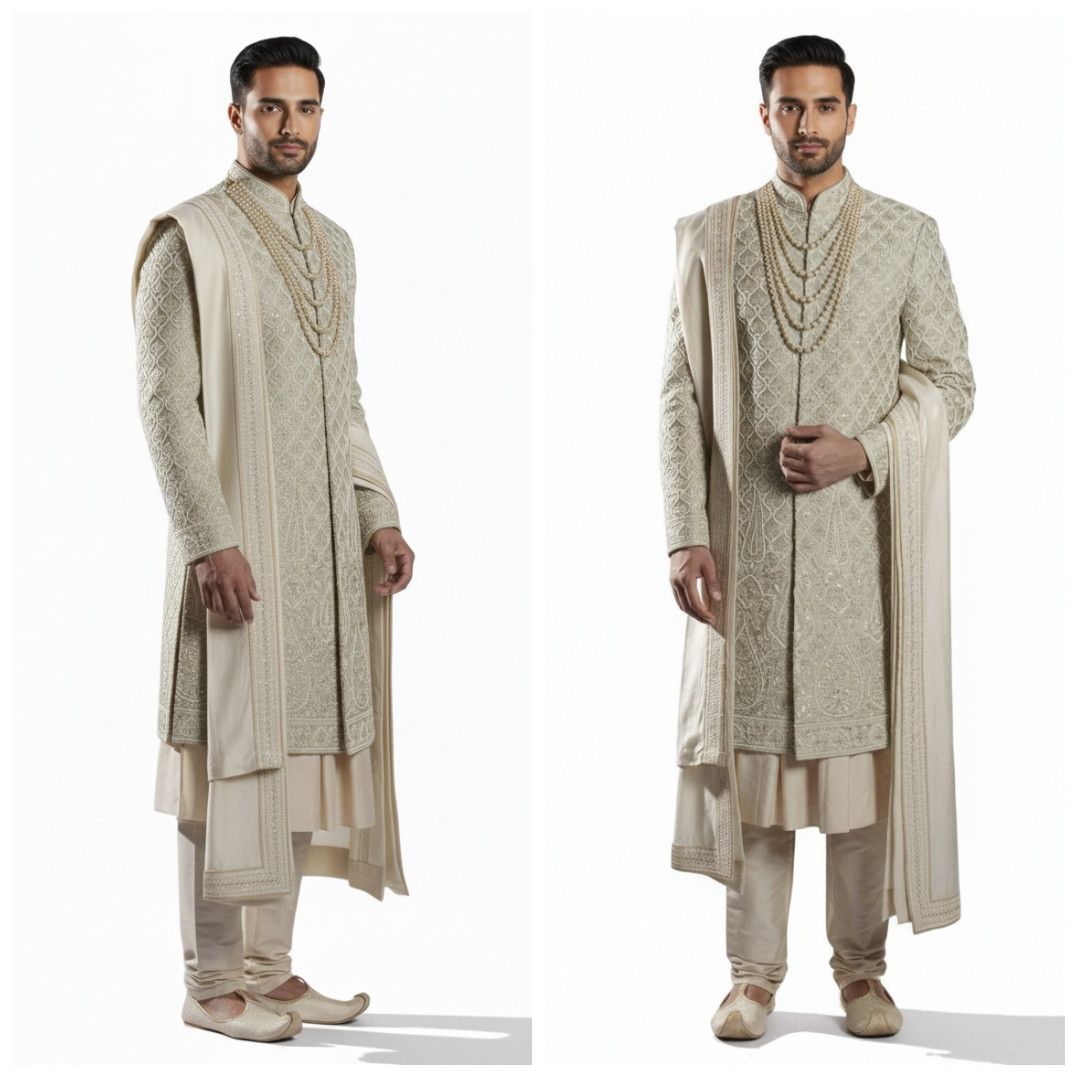 Mens Traditional Wedding Sherwani
