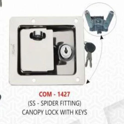 Com-1427 (SS-spider Fitting) Canopy Lock With Keys